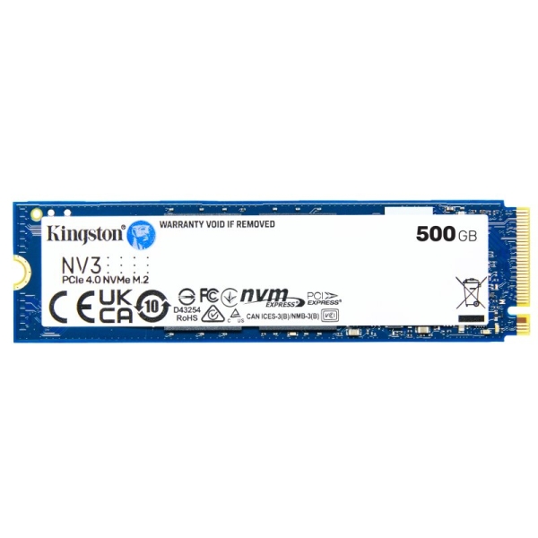 Kingston NV3 Disco rigido SSD M2 2280 500 GB PCIe 4.0 NVMe 3D NAND