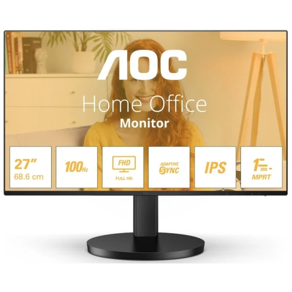 Monitor AOC 27" LED IPS FullHD 1080p 100Hz - Risposta 1ms - Angolo di visione...