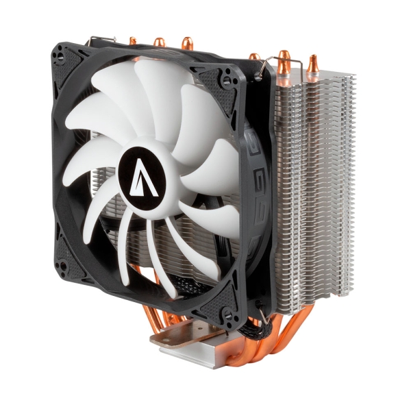 Abysm Snow IV Ventola CPU 120 mm con dissipatore a 4 heatpipe - Velocità max. 1400 rpm - Colore Bianco