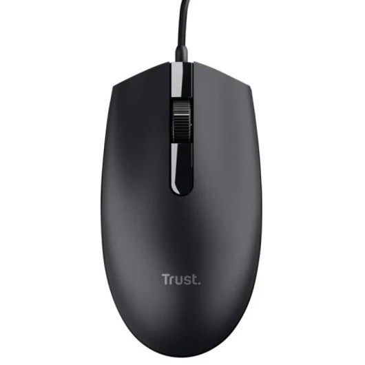 Trust TM101 Eco Mouse USB 1200 dpi - Realizzato con il 50% di plastica riciclata - 3 pulsanti - Ambidestro - Cavo da 1