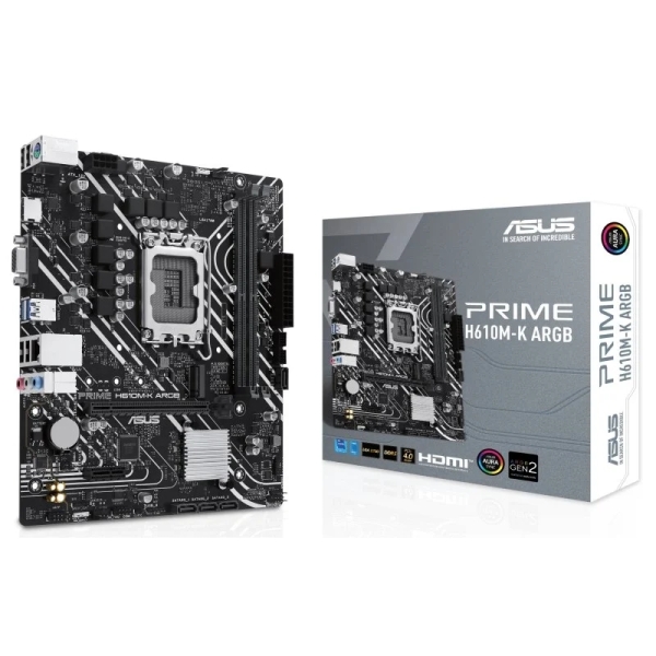 Asus Prime H610M-K ARGB Scheda madre Intel1700 2x DDR5 - HDMI
