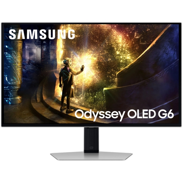Monitor Samsung Odyssey G6 da 27" OLED QHD 240Hz FreeSync e G-SYNC - Risposta 1ms - Regolabile in altezza e inclinabile - Angolo di visione 178º - HDMI