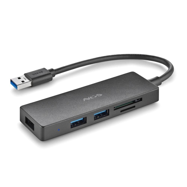 NGS IHUB Reader Hub USB 3.0 - 3 porte USB 3.0 - 1 slot SD - 1 slot MicroSD