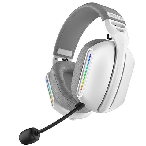 Coolsound Cuffie da gioco G11 Bluetooth - Illuminazione RGB - Colore Bianco