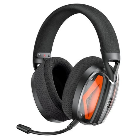 Cuffie da gioco XO BE46 - Wireless - Microfono regolabile - Multipiattaforma - Colore Nero