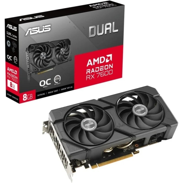 Scheda Grafica Asus Dual Radeon RX 7600 EVO OC Edition 8 GB GDDR6