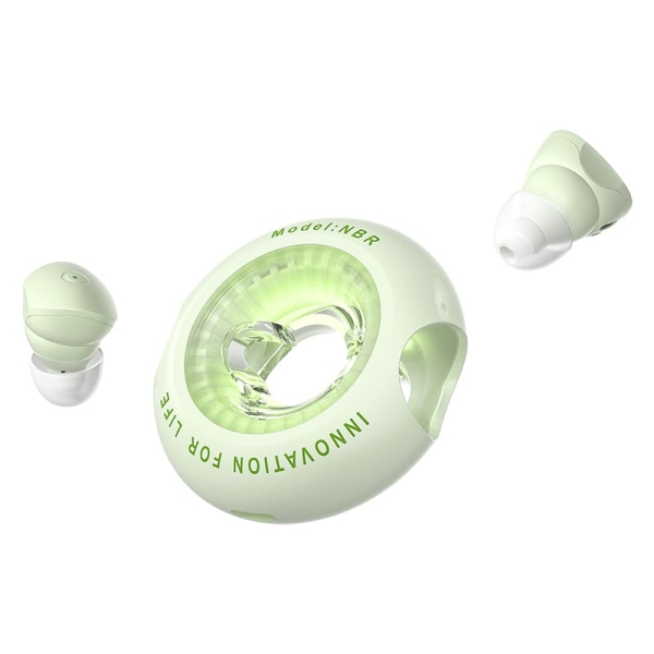 Vention Tiny T17 Auricolari Bluetooth 5.3 con custodia di ricarica - True Wireless - 6 ore di autonomia - LED - Colore verde