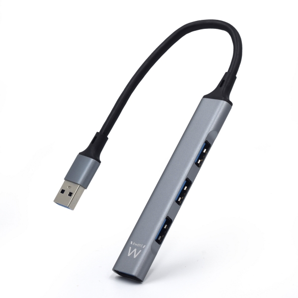 Hub USB 3.2 Ewent - 1 USB-A - 1 porta USB 3.2 - 3 porte USB 2.0