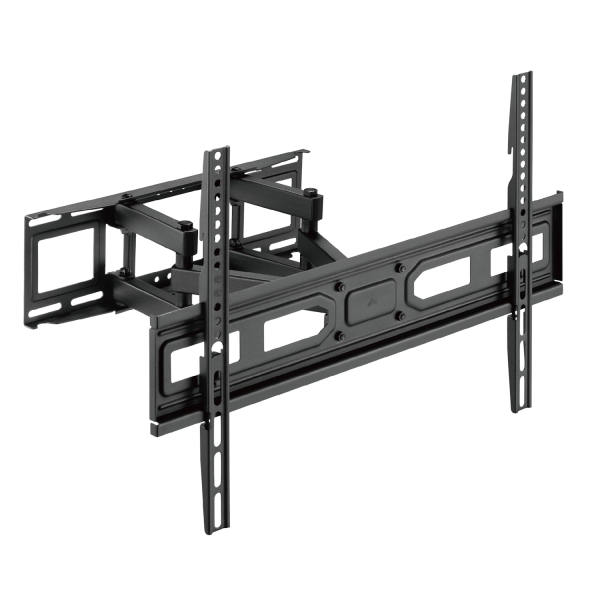 Ewent Supporto a parete per TV da 37" a 80" - Movimento completo - 3 perni - VESA massimo 600x400 - Colore Nero
