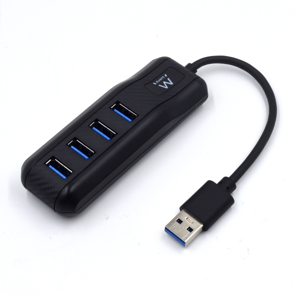 Ewent EW1138 Hub 4 porte USB 3.2 - Lunghezza cavo 15 cm - Velocità di trasfer...