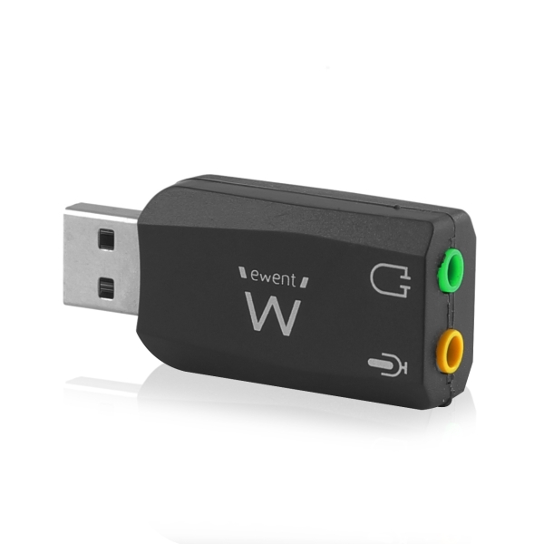 Ewent EW3751 Adattatore audio USB - 2 connettori da 3
