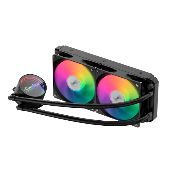Coolbox Infinite Liquid240 Kit di raffreddamento a liquido - ARGB - TDP 250W - Compatibilità universale - Colore Nero