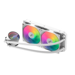 Coolbox Infinite Liquid240 Kit di raffreddamento a liquido - ARGB - TDP 250 W - Compatibilità universale - Colore Bianco