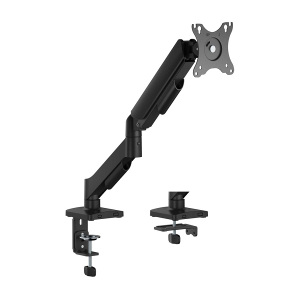 Aisens Supporto da tavolo ECO contrappeso girevole e inclinabile per monitor/TV 9 kg (3 perni - 1 braccio) da 17-32 - Colore Nero