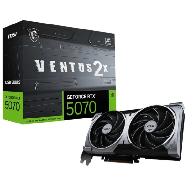 Scheda Grafica MSI GeForce RTX 5070 Ventus 2X OC 12 GB GDDR7 Reflex 2 RTX AI DLSS4
