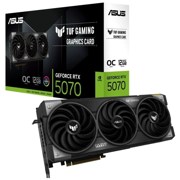 Scheda Grafica Asus GeForce RTX 5070 TUF Gaming OC 12 GB GDDR7 Reflex 2 RTX AI DLSS4
