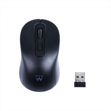 Ewent EW3218 Mouse wireless USB 1600 dpi - 4 pulsanti - Ambidestro - Colore Nero