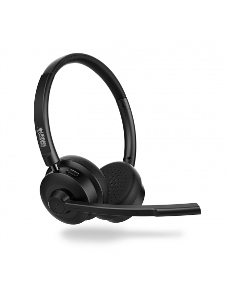 Urban Factory Movee Cuffie supraaurali con archetto per conferenze - Bluetooth 5.3 - Colore Nero
