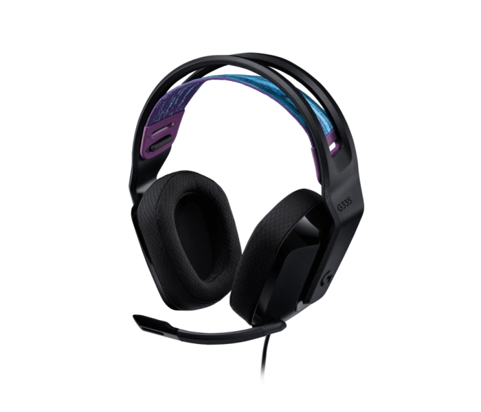 Logitech G335 Cuffie da gioco con microfono - Adattatore USB-C - Multipiattaforma - Altoparlanti dinamici - Jack da 3