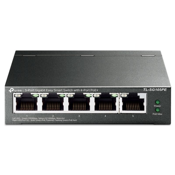 TP-Link TL-SG105PE Switch a 5 porte 10/100/1000 Mbps - POE