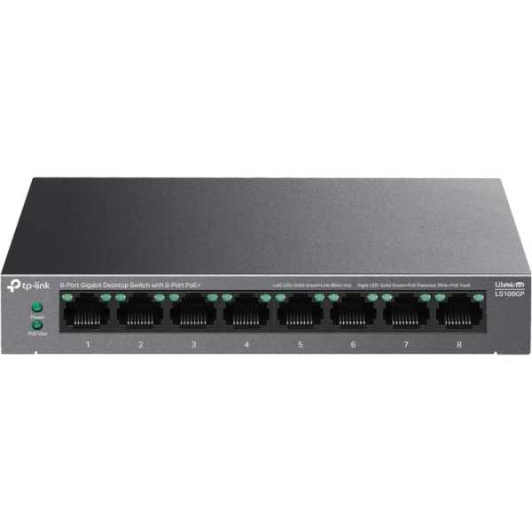 TP-Link TL-LS108GP Switch a 8 porte 10/100/1000 Mbps - POE