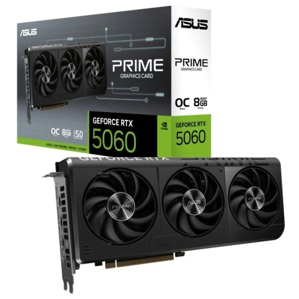 Scheda Grafica Asus GeForce RTX 5060 Prime OC 8 GB GDDR7 Reflex 2 RTX AI DLSS4