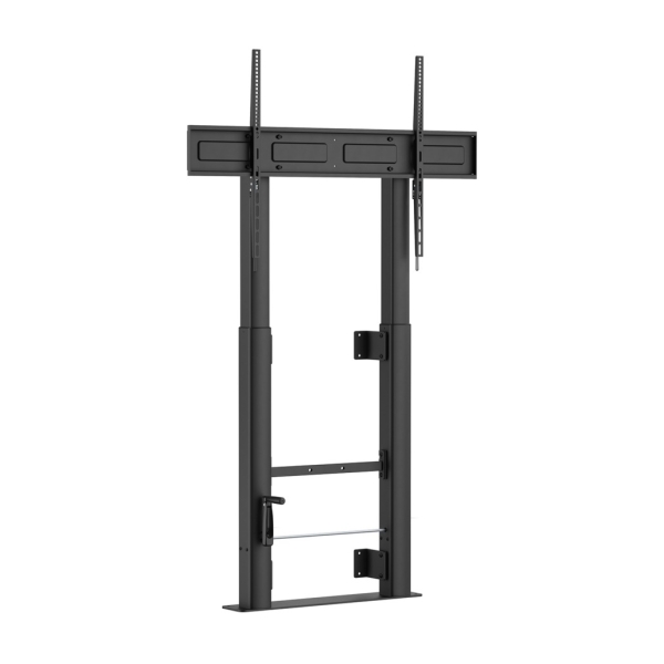Aisens FWF100E-351 Supporto da pavimento per schermi interattivi/TV da 60 a 100" - Fissaggio a parete - Peso max. 120 kg - Altezza regolabile con manovella - Colore Nero