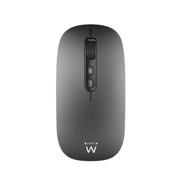 Mouse wireless Ewent - Connettività multi-dispositivo - Attivazione assistente IA - Ricaricabile - 6 pulsanti - Batteria da 500 mAh - Colore Nero