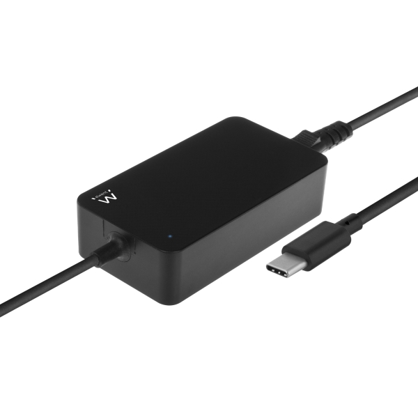 Ewent Caricabatterie universale per laptop da 45 W con USB-C - Power Delivery - Lunghezza totale del cavo 2