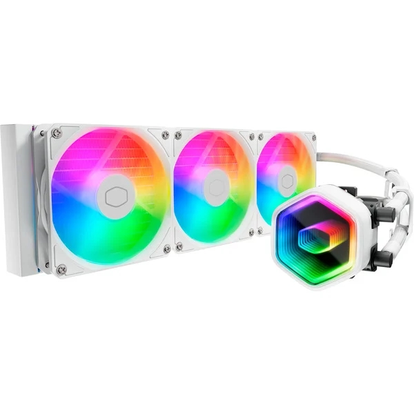 Cooler Master MasterLiquid 360 Core II Kit di raffreddamento a liquido - ARGB - TDP 280W - Compatibilità universale - Colore Bianco