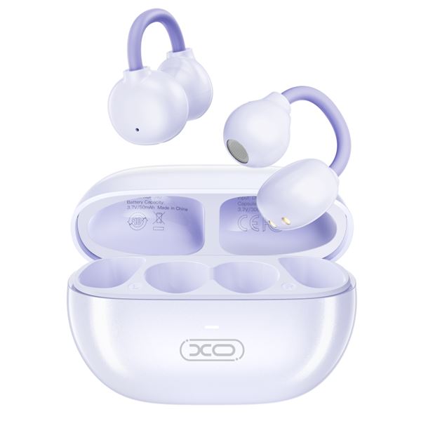 XO G40 Pearl Clip Auricolari TWS - Bluetooth 5.3 - Colore Viola