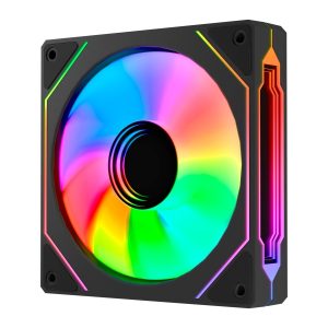 Abysm Gaming Arclight 3.0 Ventola da 120 mm con illuminazione ARGB - Velocità max. 1600 rpm - Colore Nero