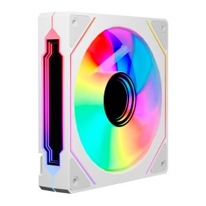 Abysm Gaming Arclight 3.0 Ventola da 120 mm con illuminazione ARGB - Velocità max. 1600 rpm - Colore Bianco