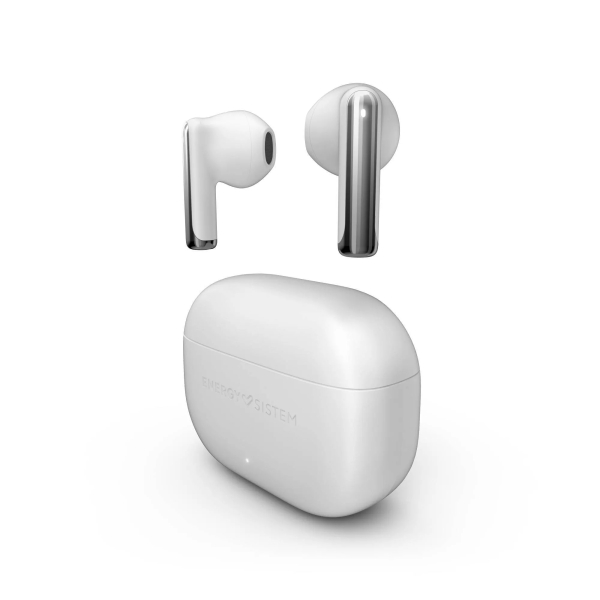 Energy Sistem StyleBuds Auricolari True Wireless - Bluetooth 5.4 - Cancellazione del rumore nel microfono - 25 ore di autonomia - Modalità a bassa latenza - Configurabili con ESmart Connect - Colore Bianco