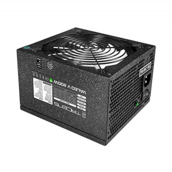 Tacens Valeo V 800M Alimentatore 800W ATX - PFC attivo - Ventola da 140 mm a 12 dB - 80 Plus Silver - Cablaggio modulare - 158x150x86 mm - Colore Nero