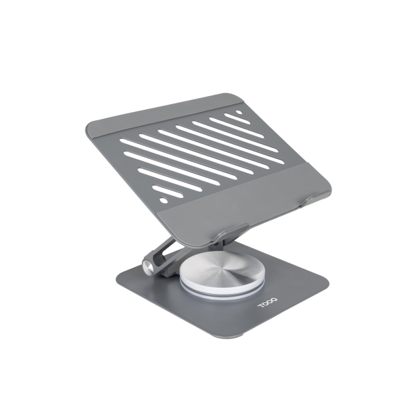 Tooq Supporto per laptop fino a 13" - Rotazione a 360° - Pieghevole e portatile - Colore grigio
