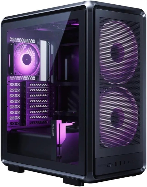 Cooler Master Masterframe 500 Case Torre E-ATX - 2 ventole frontali RGB da 200 mm - Finestra laterale - Pannelli intercambiabili - Griglia in rete metallica - 654x580x376 mm - Colore Nero