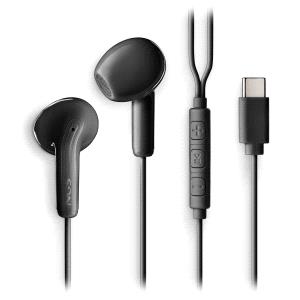 NGS CROSS GLIDE Auricolari intraurali con microfono - USB-C - Pulsante multifunzione - Colore Nero
