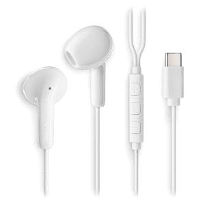 NGS CROSS GLIDE Auricolari intraurali con microfono - USB-C - Pulsante multifunzione - Colore Bianco
