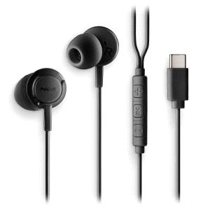 NGS CROSS STEP Auricolari intraurali con microfono - USB-C - Pulsante multifunzione - Colore Nero