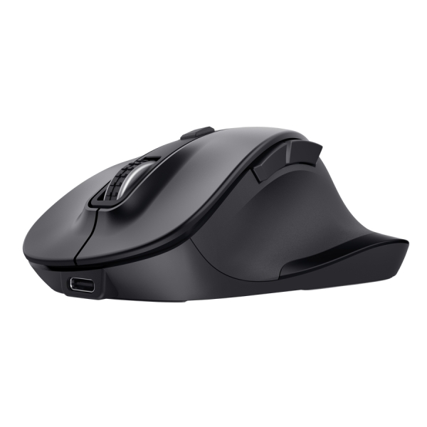 Trust Fyda Mouse wireless multi-dispositivo - Bluetooth - 2400 dpi - 6 pulsanti - Colore Nero