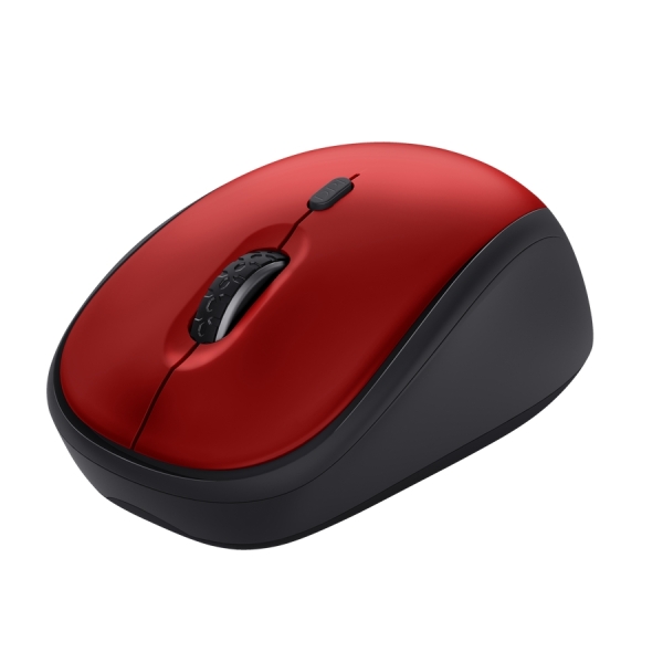 Trust Ivy+ Mouse wireless - 1600 dpi - Compatto - 12 mesi di autonomia - Colore Rosso