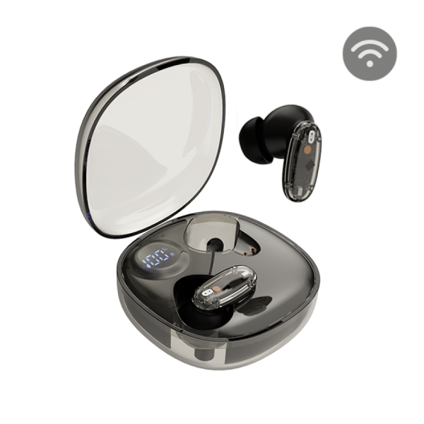 Mars Gaming MHIB2 Cuffie Bluetooth 5.4 - Microfono integrato - Autonomia fino a 7 ore - Indicatore LED - Semitrasparenti - 60x60x30 mm - Colore Nero