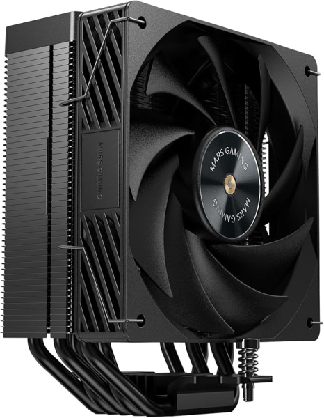 Mars Gaming MCPU-X5 Dissipatore CPU con 280 W di potenza - Ventola PWM da 120 mm - 5 heatpipe HCT - Prestazioni ultra silenziose - Colore Nero