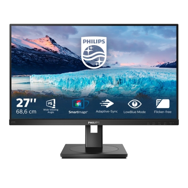 Philips S Line 272S1AE/00 Monitor LED IPS Full HD da 27" a 75 Hz - Risposta 4...