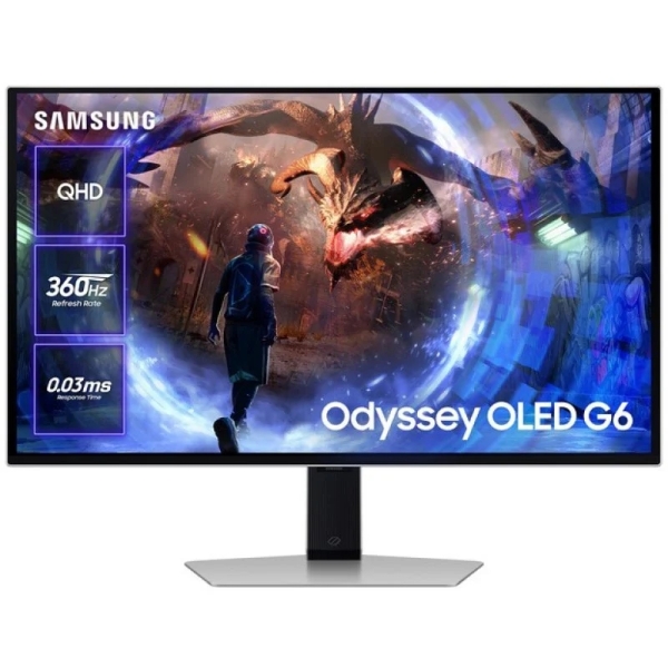Samsung Odyssey G6 Monitor da gioco 27" OLED QHD 360Hz FreeSync Premium Pro HDR - Risposta 0