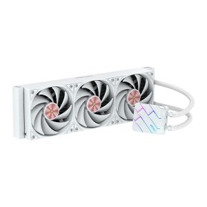 Abysm Oceanic TIDE 360 ARGB Kit di raffreddamento a liquido - 3 ventole da 120 mm - Illuminazione ARGB - Pompa 2500 rpm - Tubi da 3