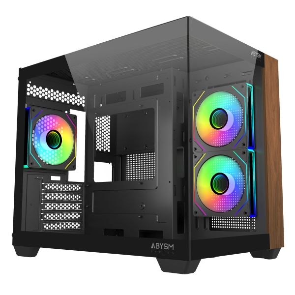 Abysm Danube Sava Nature 285C Black ARGB Case Micro ATX