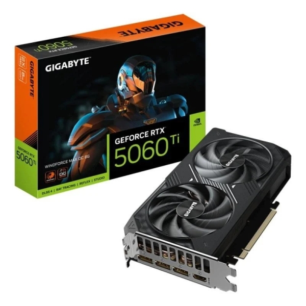 Scheda Grafica Gigabyte GeForce RTX 5060 TI WINDFORCE MAX OC 8GB GDDR7-3x DP