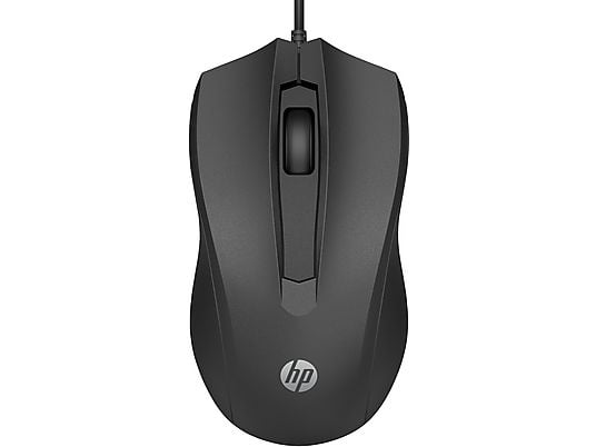 HP 105 Mouse USB - Sensore ottico 1600 DPI - Design ergonomico ambidestro - 3 pulsanti con rotella di scorrimento - Leggero e resistente - Colore Nero